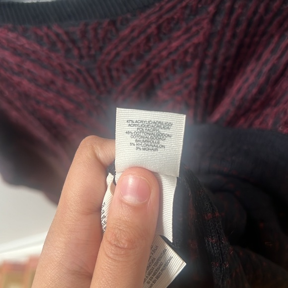 Rachel Rachel Roy size medium red black long sleeve shirt top show your love - Picture 6 of 12